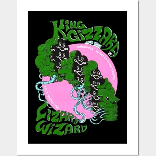 King gizzard and the lizard wizard t-shirt Posters and Art